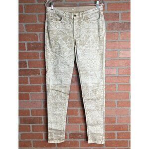 Levi's Women Skinny Printed Jeans Midrise Classic Five Pocket Style Size 30